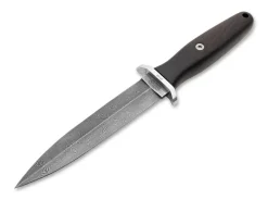 Böker Manufaktur Solingen Damastmesser<Applegate Dampfmaschinen-Damast Grenadill