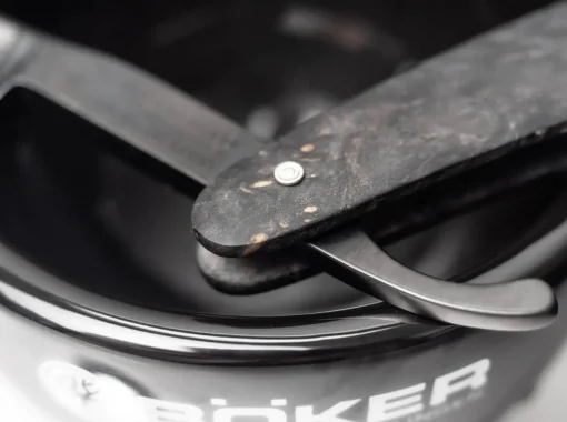 Böker Manufaktur Solingen Carbonstahl-Rasiermesser<Black Amboina