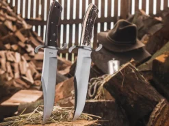 Böker Manufaktur Solingen Outdoormesser<Bowie N690 Hirschhorn