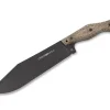 Viper Bushcraftmesser<Carnera Black Blade Brown Canvas