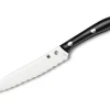 Spyderco Chefmesser<Chefmesser Black Corian Serrated