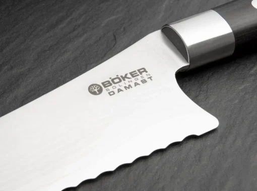 Böker Manufaktur Solingen Wellenschliffmesser<Damast Black Brotmesser