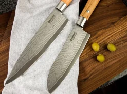 Böker Manufaktur Solingen Chefmesser<Damast Olive Chefmesser Gros