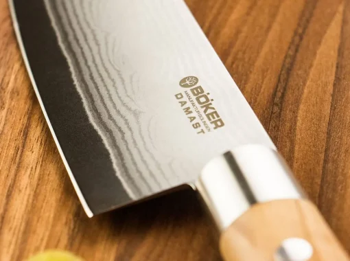 Böker Manufaktur Solingen Chefmesser<Damast Olive Chefmesser Gros
