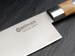 Böker Manufaktur Solingen Chefmesser<Damast Olive Chefmesser Klein