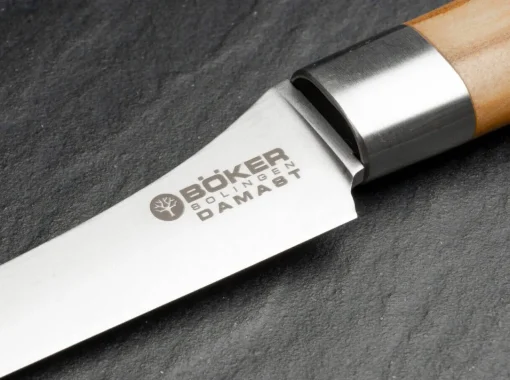 Böker Manufaktur Solingen Gemüsemesser<Damast Olive Gemüsemesser