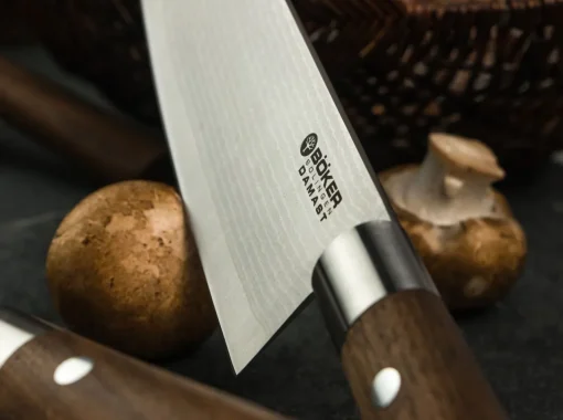 Böker Manufaktur Solingen Santokumesser<Damast Walnuss Santoku