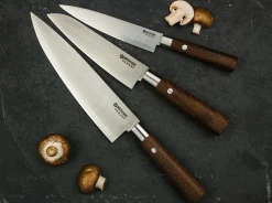Böker Manufaktur Solingen Santokumesser<Damast Walnuss Santoku