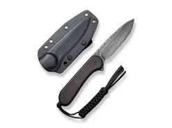 CIVIVI Damastmesser<Fixed Blade Elementum Ebony Damascus