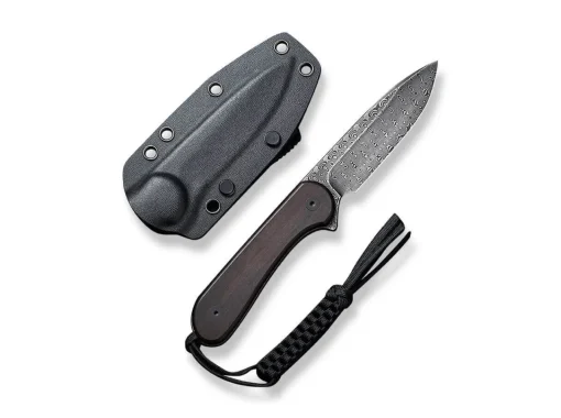 CIVIVI Damastmesser<Fixed Blade Elementum Ebony Damascus