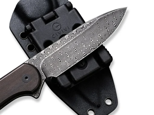 CIVIVI Damastmesser<Fixed Blade Elementum Ebony Damascus