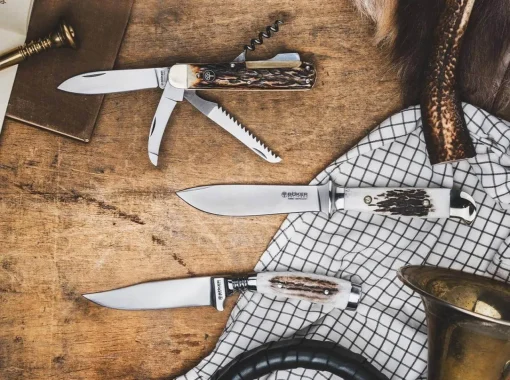 Böker Manufaktur Solingen Klassische Messer<Gobec Nicker Hirschhorn
