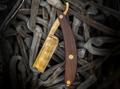 Böker Manufaktur Solingen Damast-Rasiermesser<Master Cutter Damast Gold