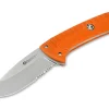 Maserin Edc-Messer<Sax Knife G10 Orange Saw Blade